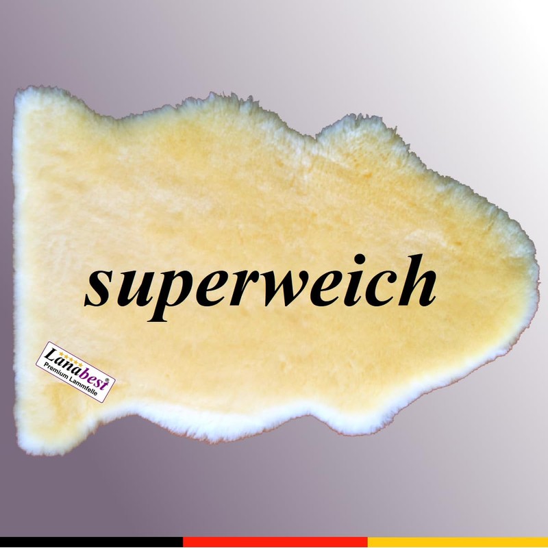 Babyfell, Baby Lammfell LANABEST. Premium Qualität. Superweich, schadstoffarm, waschbar. Echtes