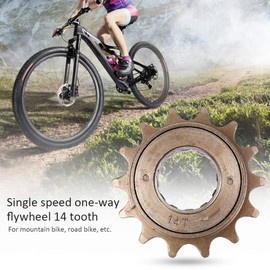 Bike Single Speed ​​Freewheel, 14 Teeth Bicycle Sprocket Freewheel Replacement ​​Freewheel Gear Accessories, for Mountain Bike Road Bike Folding Bike City Bike