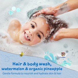 Childs Farm | Kids Hair & Body Wash 250ml | Watermelon & Organic Pineapple | Gently Cleanses | Suitable for Dry, Sensitive & Eczema-prone Skin