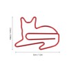 100pcs Cat Shape Paper Clips Increase Slip Resistance Rust Prevention