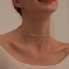 Tewiky Gold Choker Necklaces for Women, Dainty Necklace 14k Plated