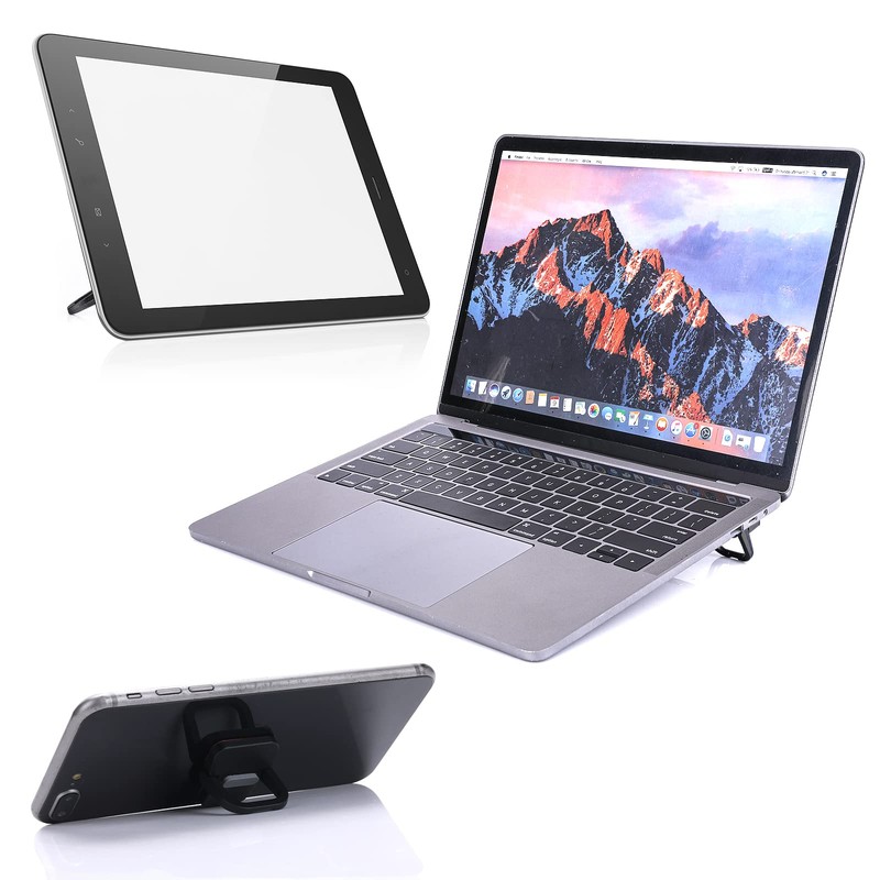 Abeillo 2PCS Portable Keyboard Riser, Self-Adhesive Mini Laptop Stand Invisible