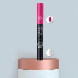 Zermat Long-Lasting Liquid Lipstick, which includes moisturizing balm that can be used over lipstick for a more comfortable feel and light touch of brightness. Shade Pitahaya. 0.21 Oz.
