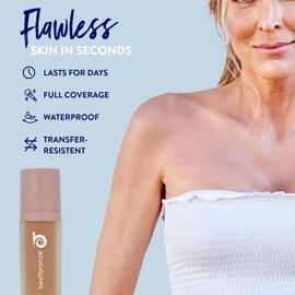 Best Bronze Bombshell Body & Leg Makeup - Waterproof Leg Makeup & Body Foundation - Body Makeup for Scars, Varicose Veins Cover Up & Leg Concealer (C3.5 Light Peach)