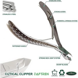 Manicure Feet Hands Ingrown Toenail Cuticle Scissors Sharp Stainless Steel Fine for Removing Excess Cracked Skin on Fingers and Toes