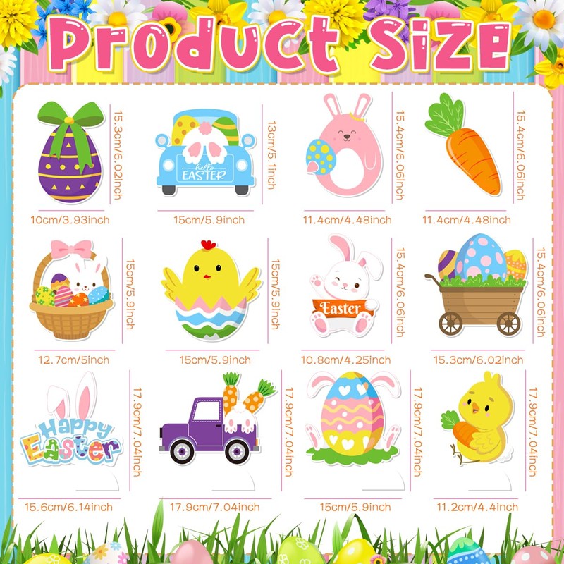 Easter Decorations for Home Happy Easter Banner Buuny Backdrop Chick