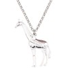 NEWEI Enamel Giraffe Necklace Pendant for Women Girls Cute Giraffe