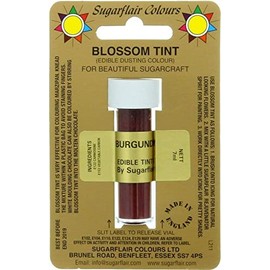 Sugarcraft Sugarflair Colour Blossom Tint Powder Dust Burgundy 7ml