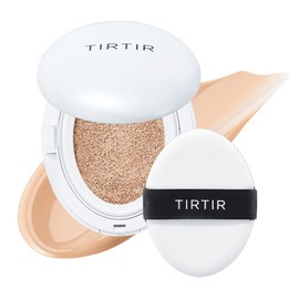 TIRTIR My Glow Cream Cushion | Natural Coverage, Hydrating, Dewy, Glow Finish, 24-Hours Long Lasting, Moisture barrier, Korean Cushion, Pack of 1 (0.63 oz.), #21N Ivory