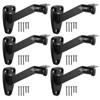 6 Pack Handrail Stair Brackets, Heavy Duty Hand Rail Bracket