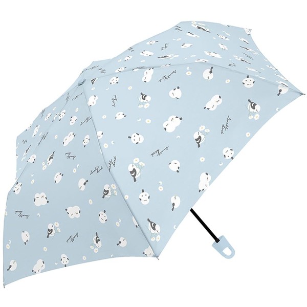 Klux 127070 Children's Folding Umbrella Carabiner Small Bird Light Blue