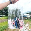 Transparent PVC Tote Bag with Handles 30x40x10 Size 4ea