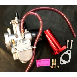 RacersProQuip Predator Predator 224 212 26mm Flat Slide Carburetor Kit NEW w/jet kit & Adapter 24hrShip