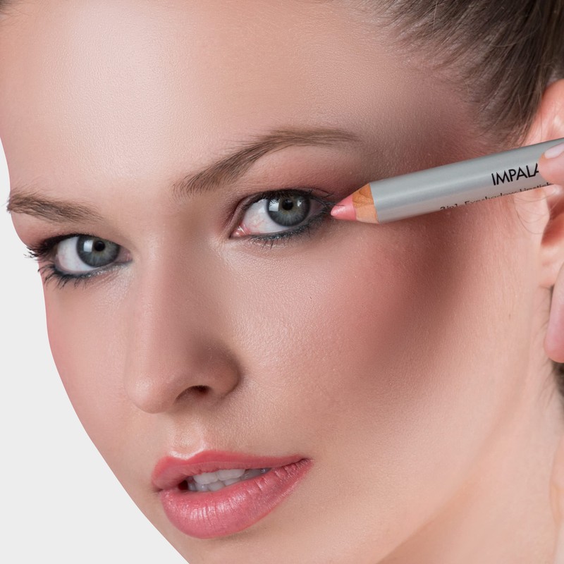 IMPALA | Jumbo 3-in-1-Stift, Farbe 14 Blau Metallic | Lidschatten,