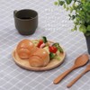 Fuji Boeki Wooden Round Dish (M) x 3 Piece Set,