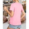 Womens T Shirts V Neck Short Sleeve Summer Tops Casual