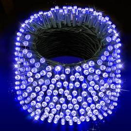 XURISEN 551FT Christmas Lights, 1400 LED Super Long String Lights 8 Modes & Memory Timer Plug in Twinkle Fairy Lights Decor for Home Xmas Party Wedding