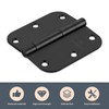 SORGMACH Door Hinges 3 1/2 Inch Matte Black 3.5 Inch
