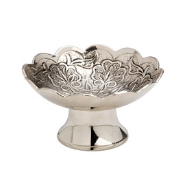 NKlaus Incense Bowl Storage Bowl Incense Burner Smoke Barrel Silver Decoration 7544