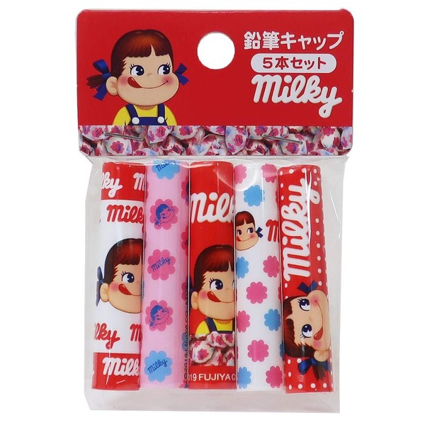 Pencil Cap [Fujiya Peko-chan] Pen Cover Set of 5 / Milky Snack Market