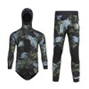 WYYHAA 5MM Neoprene Spearfishing Wetsuit with Hooded, 2 Pieces Long