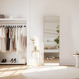 RIMIKING [Gift For Love] RIMIKING Elegant Arch Mirror, High-Quality Build, HD Imaging, Multiple Display Options, Elegant Design, Color Choices, Stable Support - Color: GOLDEN