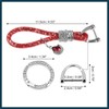 TUCKBOLD Car Keychain Key Fob Accessories with Bling Rhinestones Red