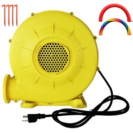 INTSUPERMAI Air Blower for Inflatables 110V 380W Bounce House Blower PP Flame Retardant Plastics Materials Air Pump for Bounce House Advertising Arch Inflatable Water Slide