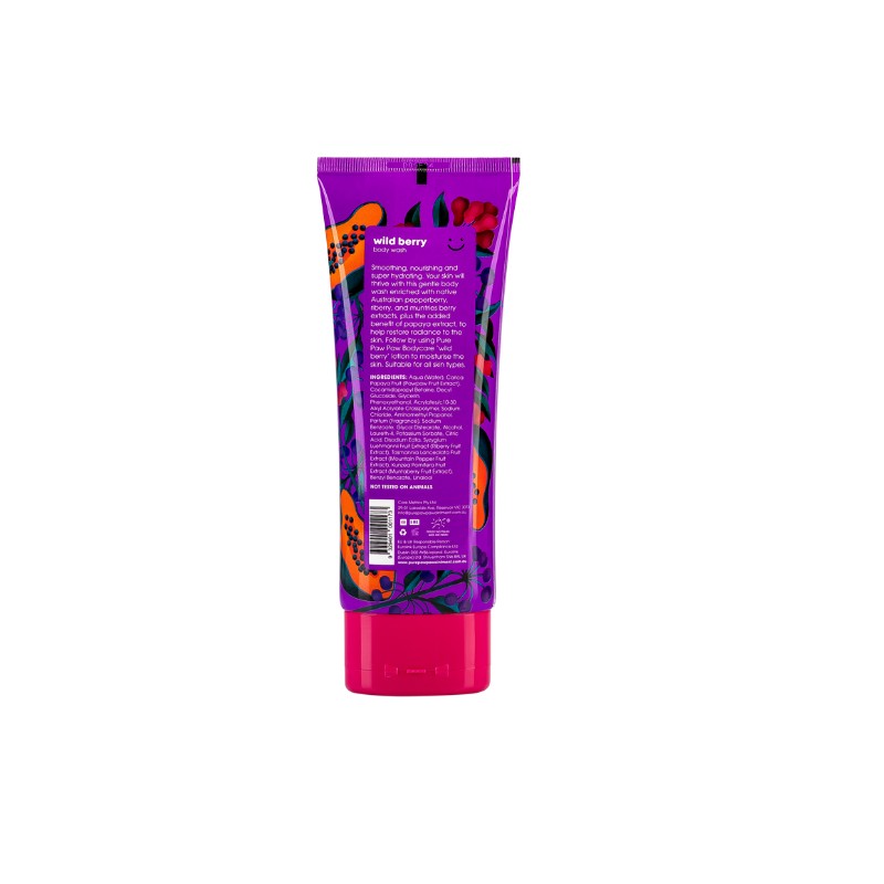 Pure Paw Paw Body Care- Wild Berry Wash 200ml