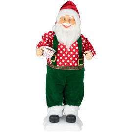 Northlight 24" Animated and Musical Santa Claus with Hot Cocoa Christmas Figure