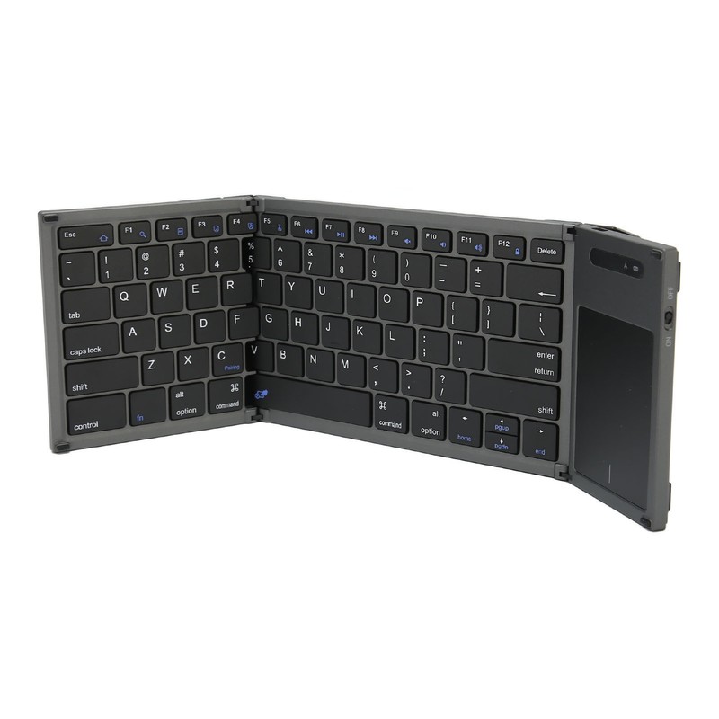 Portable Bluetooth Keyboard Foldable Multi Device Travel Keyboard with Touchpad