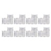 8PCS L Shaped LED Light Strip Connectors 4 Pin 10mm