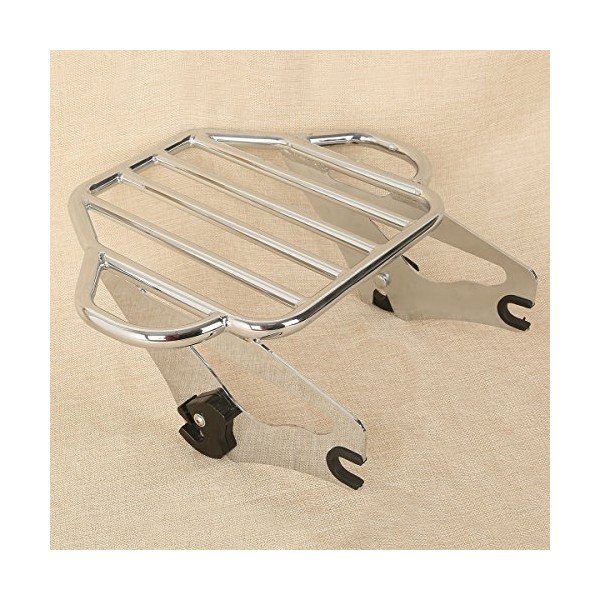 XMT-MOTO Chrome Detachable Two Up Tour pack Mounting Luggage Rack