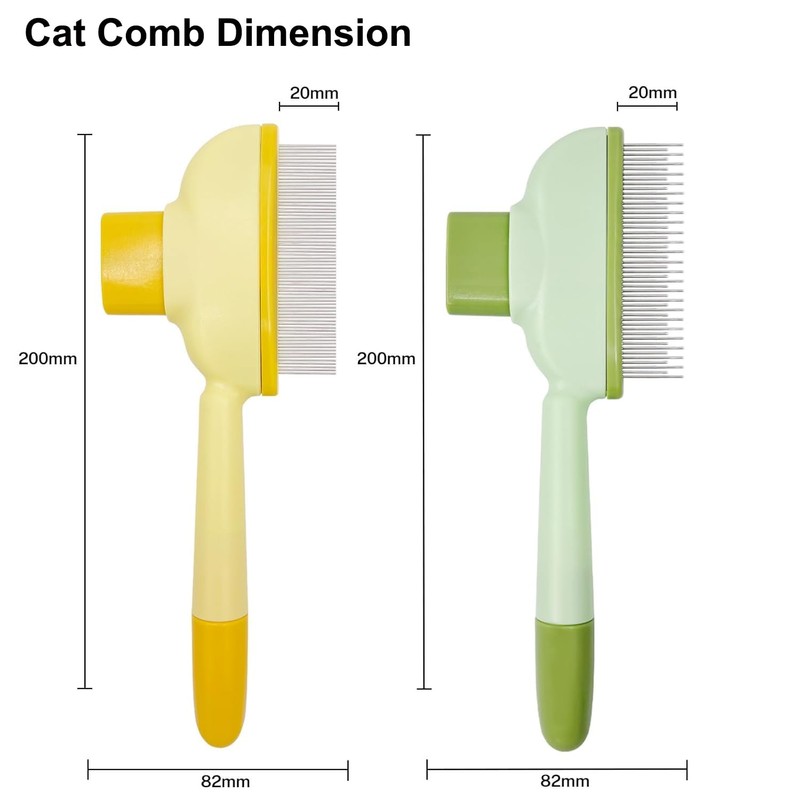 EMAGIC IOT 2pcs Cat Lice Comb Pet Hair Removal Tool
