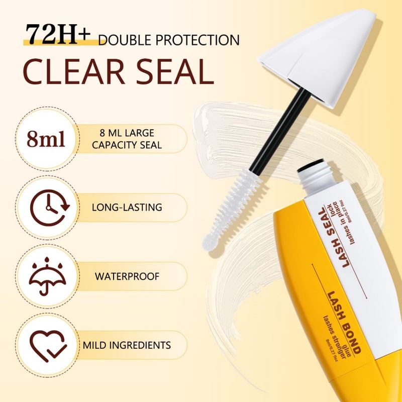 QUEWEL Lash Bond and Seal for DIY Eyelash Extensions, 16ml