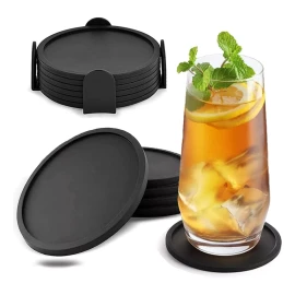 THE9SHOP Porta Vasos De Silicon Antideslizantes Para Mesa Elegantes