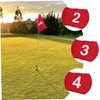 Sewroro 4pcs Golf Green Flags Targeting Golf Practice Flag Court