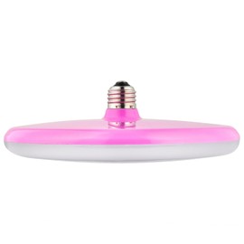 Diodesy- UFO Garage Light Bulbs 8.5 Inch Flat LED Pink Ceiling Lamp 15W (75W Equivalent Efficient) 1250 Lumens 3000K Soft White E26 Standard Medium Base for Home Hallway High Bay Bedroom Factory