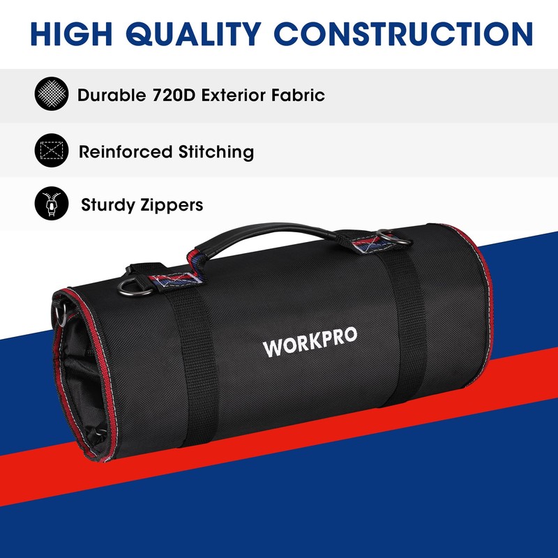 WORKPRO Tool Bag, Tool Roll Bag, Tool Bag, Tool Holder,