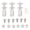 3pcs Toggle Switch Matte Chrome Coating Heavy Duty Toggle Flick