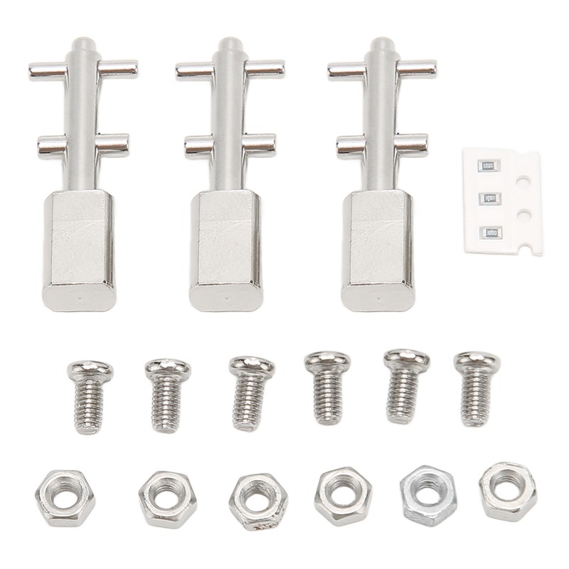 3pcs Toggle Switch Matte Chrome Coating Heavy Duty Toggle Flick