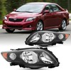 2PCS Headlights Assembly Dot Approved For 2009 2010 Toyota Corolla