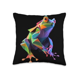 Origami Master Folding Paper Craft Origami Frog Japanese Art Paper Folding Artist Throw Pillow, 16x16, Multicolor