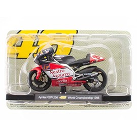 OPO 10 - Motorcycle 1/18 of The Doctor Valentino Rossi #46, reproduction compatible with Aprilia RSW 250 - World Championship 1998 - VR018