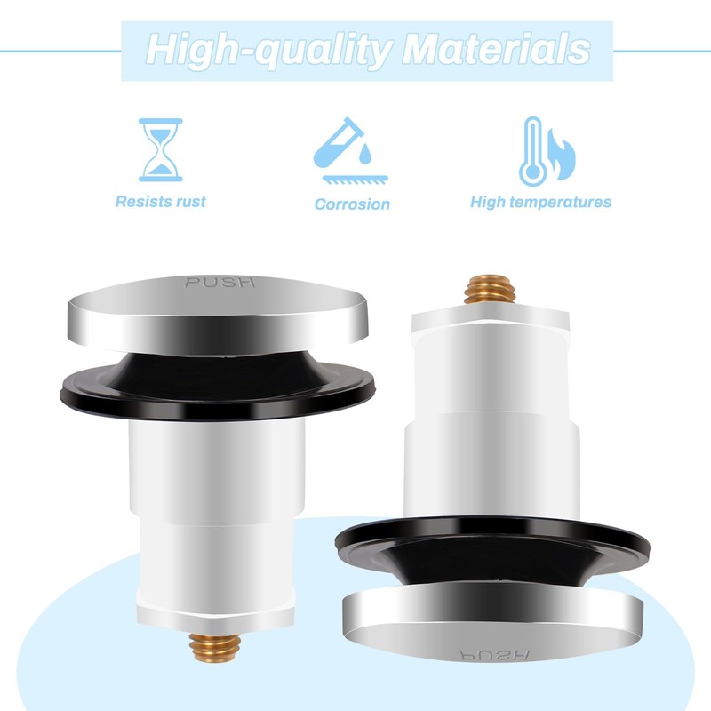 1068204 Pop Up Bathtub Drain Stopper, with 3/8'' Thread Studs