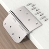 Hinges, Exterior Door Hinges Brushed Nickel 6 Pack 4 Inch