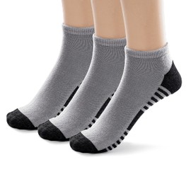 Silky Toes Kids Rayon from Bamboo Athletic Seamless Ankle Socks with Cushion, 3 or 6 Pairs Boys and Girls No Show Socks