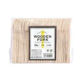 Daikoku Industrial Co., Ltd. Wooden Forks, 100 Pieces (16.5 cm)