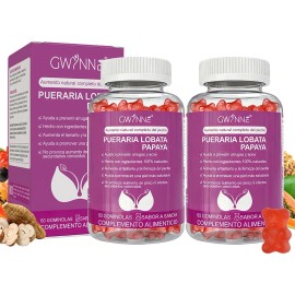 Gwynne Puro Natural Aumento Mamas Lifting Glúteos Pueraria Mirifica 1000mg Extracto Papaya 500mg Apoyo Crecimiento Mamario Piel Sana Estrógeno