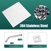 Heyalan 8 Inch Shower Head and Handle Set Square Shower